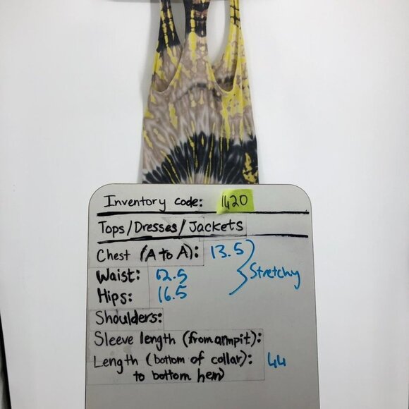 Raquel Allegra Tie Die Deep Scoop Neck Racerback  Tank Dress 2 - Picture 15 of 16